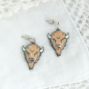 Marshall Enamel Logo Earrings