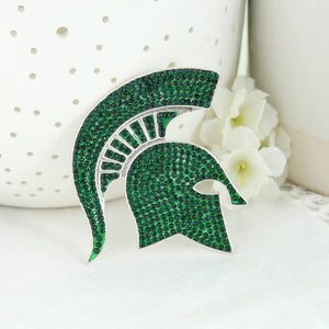 Michigan State Crystal Logo Pin