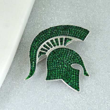 Michigan State Crystal Logo Pin