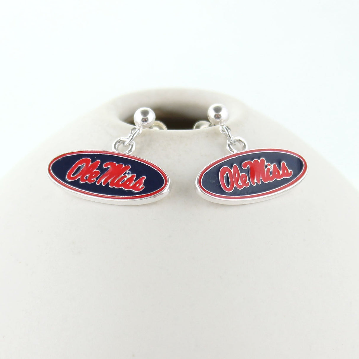 Mississippi Enamel Logo Earrings