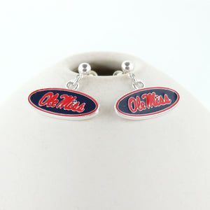 Mississippi Enamel Logo Earrings