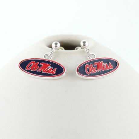 Mississippi Enamel Logo Earrings