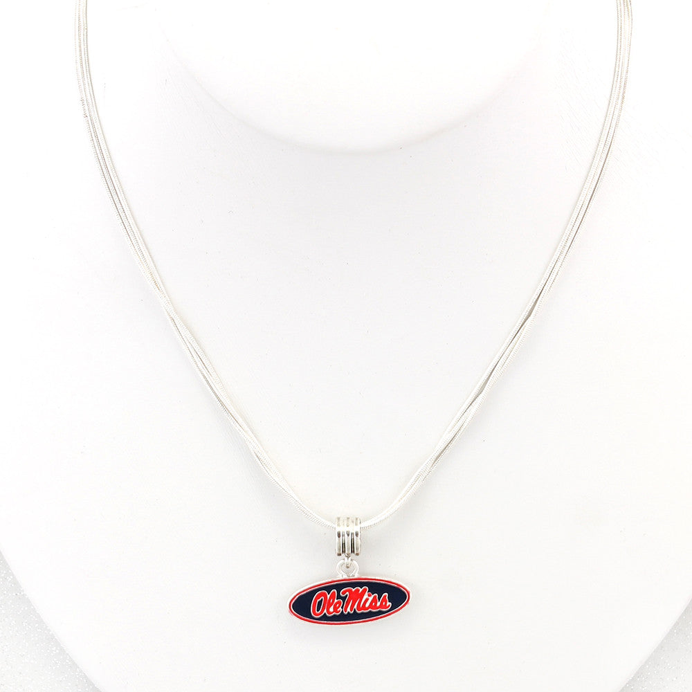 Mississippi Enamel Logo Necklace