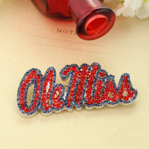 Mississippi Crystal Logo Pin