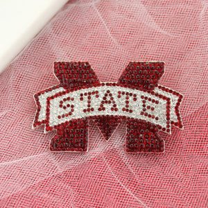 Mississippi State Crystal Logo Pin