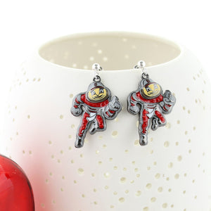 Ohio State “Brutus” Crystal Logo Earrings