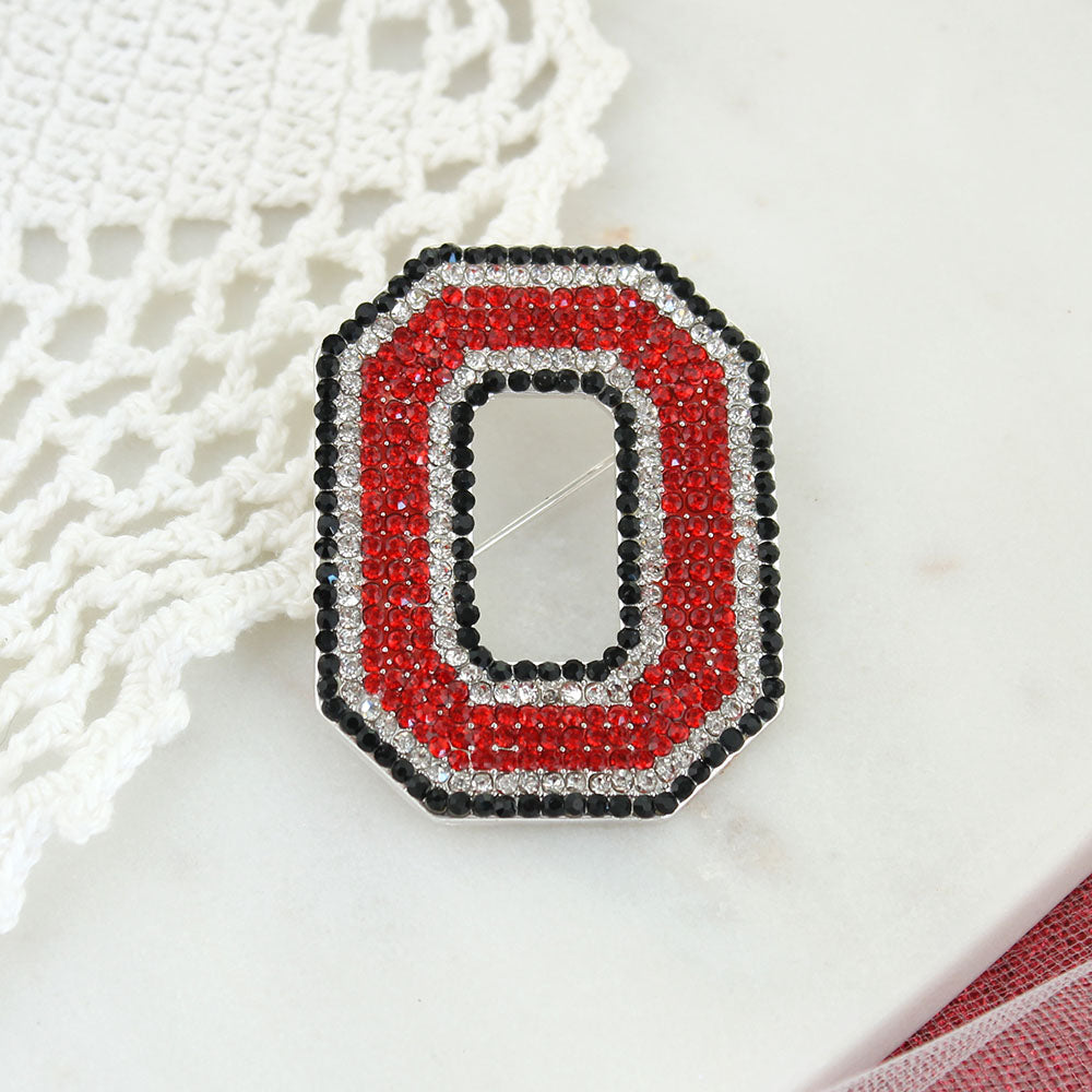 Ohio State Crystal Logo Pin