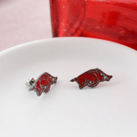 Arkansas Enamel Logo Stud Earrings