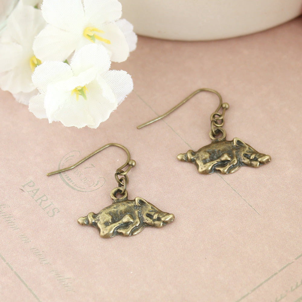 Arkansas Vintage Style Logo Earrings