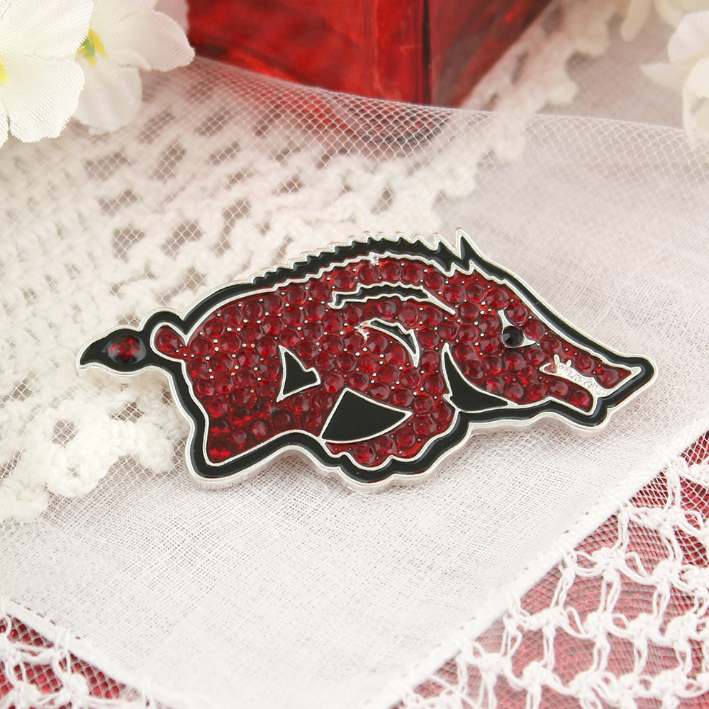 Arkansas Crystal Logo Pin