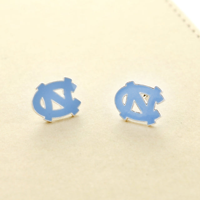 North Carolina Enamel Logo Stud Earrings