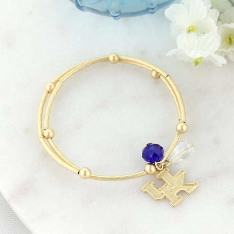 Kentucky Matte Gold Logo Bracelet