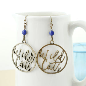 Kentucky Vintage Style Cutout Slogan Earrings