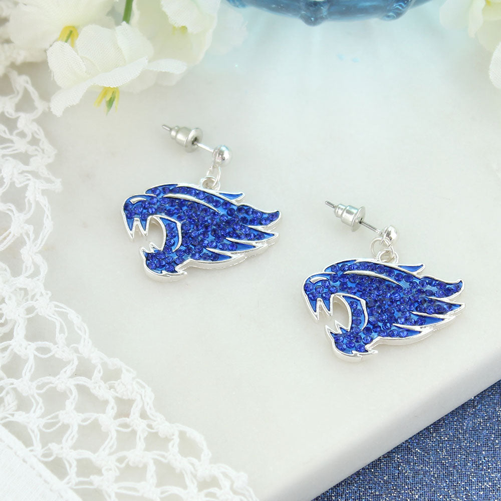 Kentucky Wildcats Crystal Logo Earrings