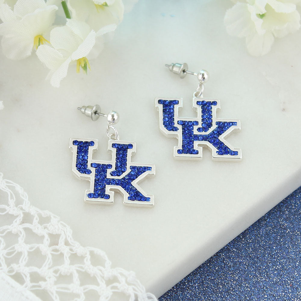 Kentucky Crystal Logo Earrings