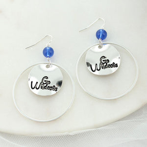 Kentucky Slogan Disc Earrings