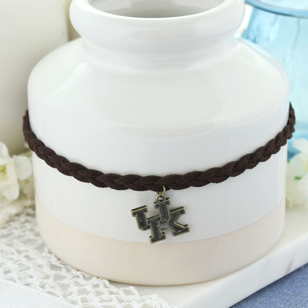 Kentucky Vintage Style Logo Braided Choker