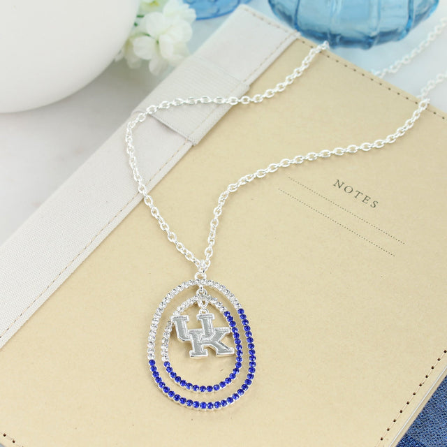 34" Kentucky Crystal Logo Necklace