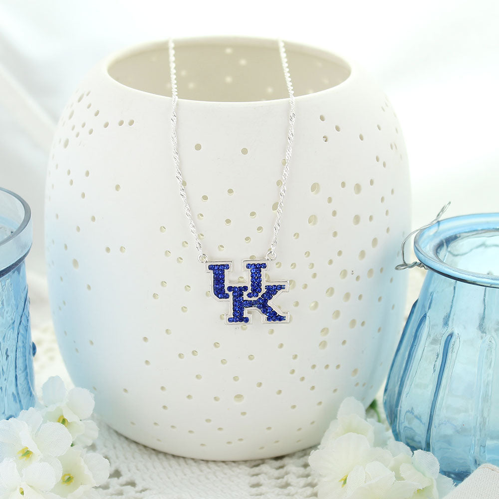 Kentucky Crystal Logo Necklace