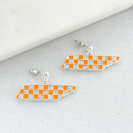 Tennessee Crystal Logo Earrings