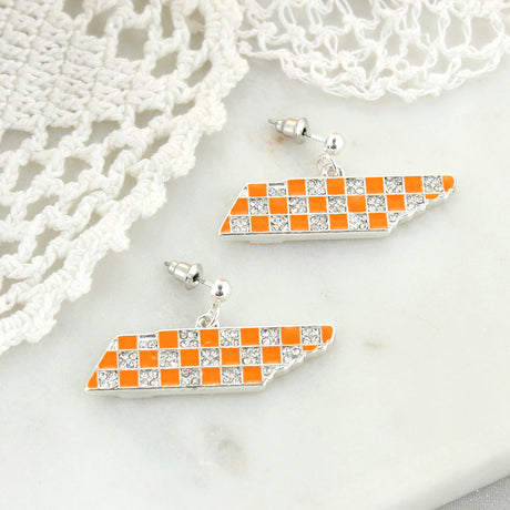 Tennessee Crystal Logo Earrings