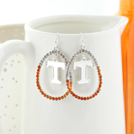 Tennessee Crystal Loop Earrings