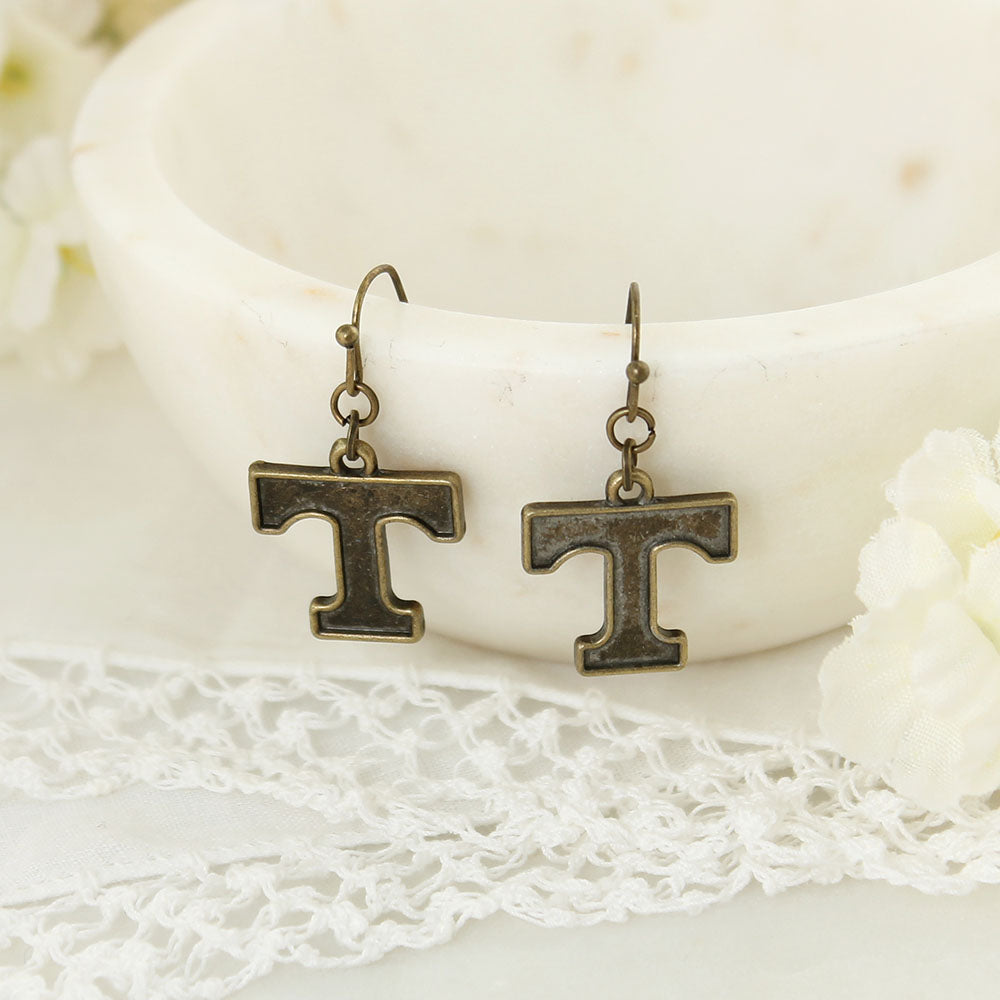 Tennessee Vintage Style Logo Earrings