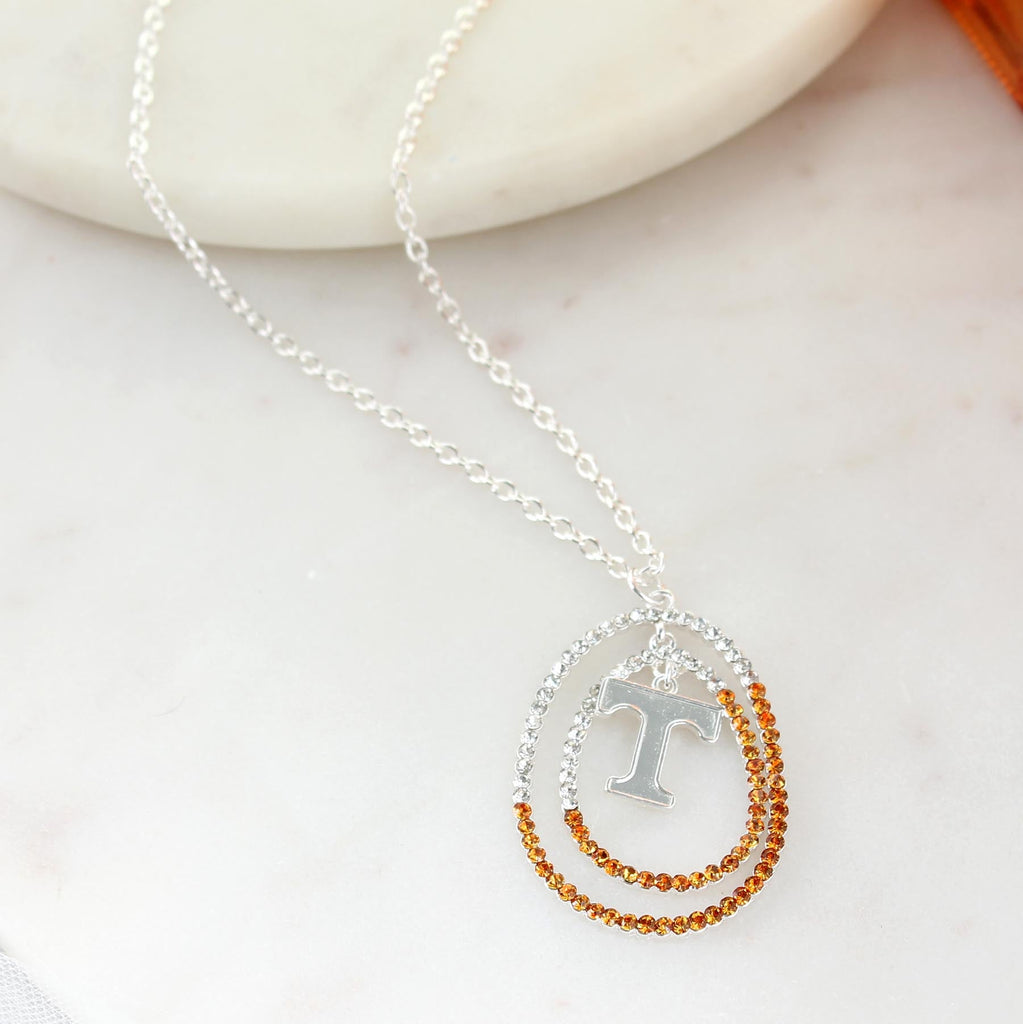 34" Tennessee Crystal Loop Necklace