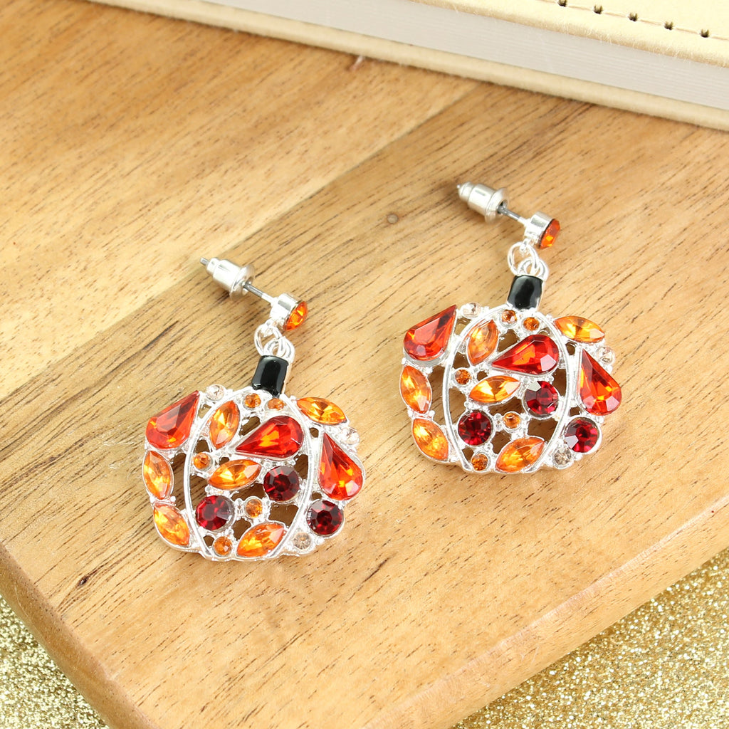 Jewel Pumpkin Earrings