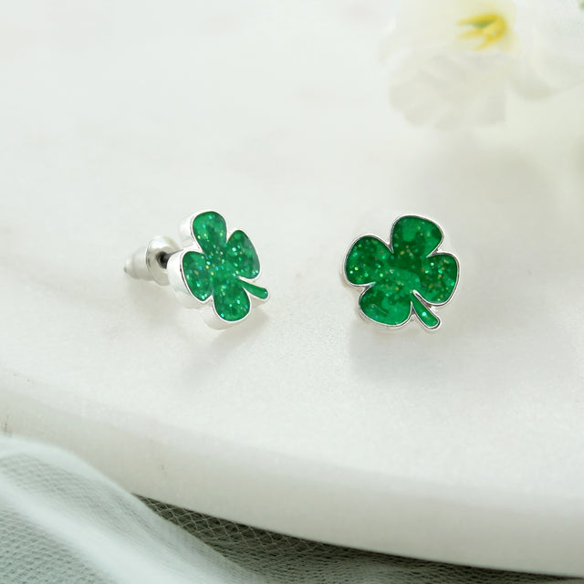 Shamrock Stud Earrings