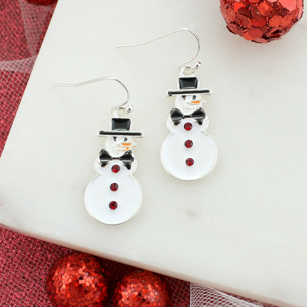 Rustic Snowman Earrings