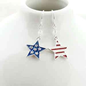 Patriotic Star Earrings