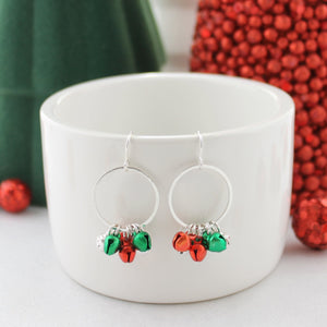 Jingle Bell Hoop Earrings