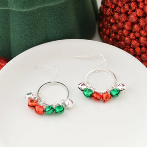 Jingle Bell Hoop Earrings