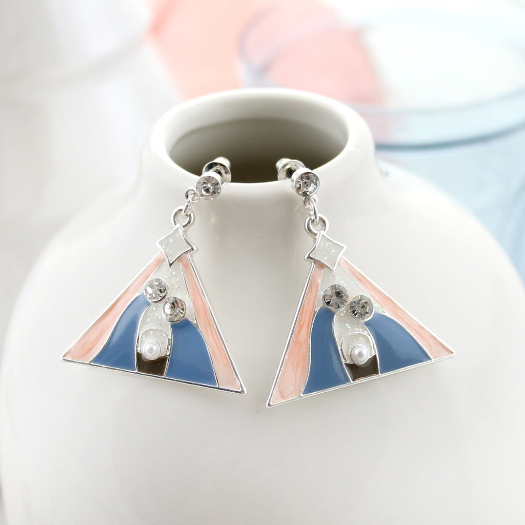 Enamel Nativity Earrings