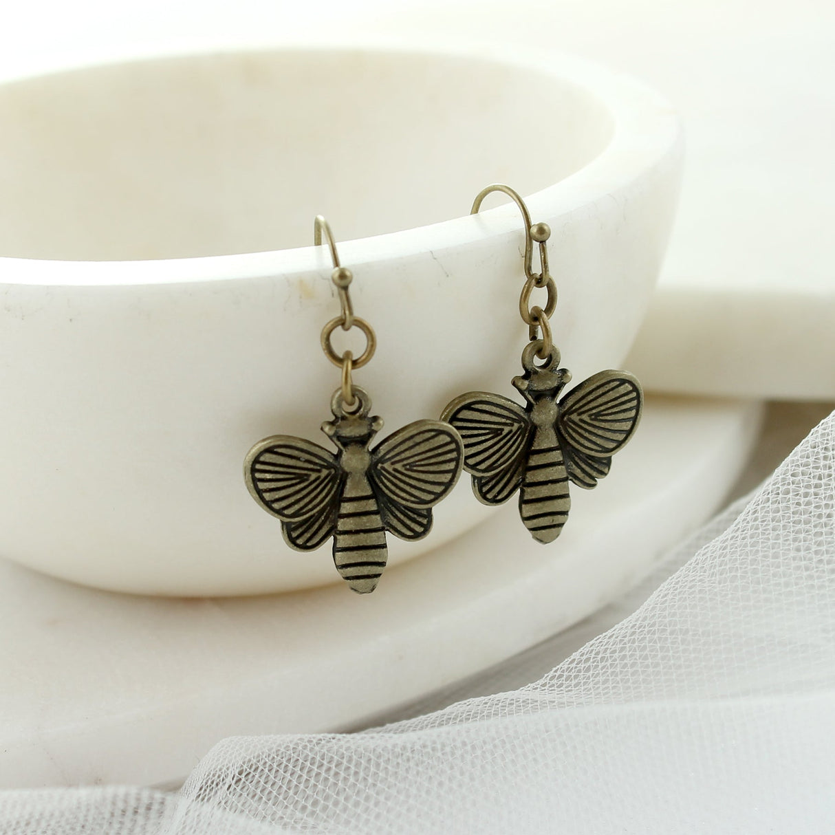 Vintage Bee Earrings