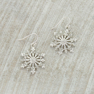 Crystal Snowflake Earrings