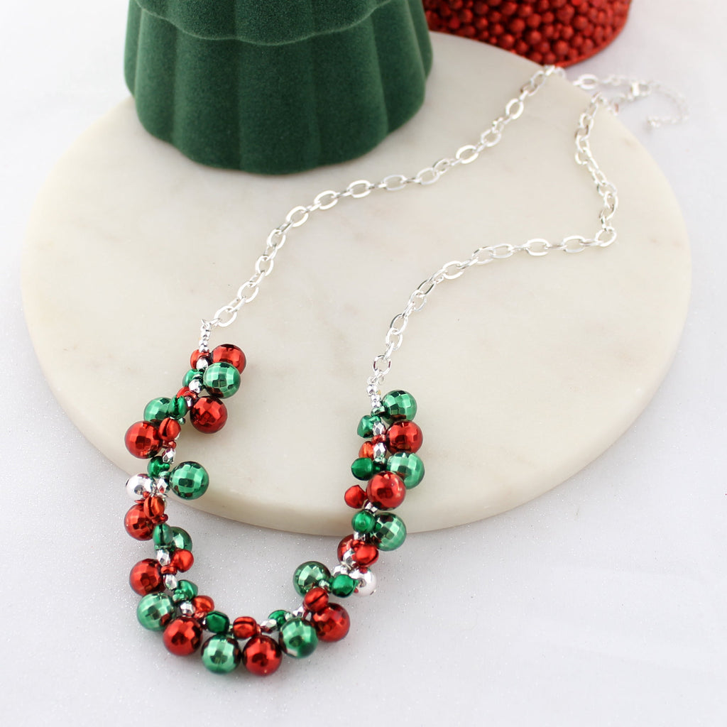 Jingle Bell Bauble Chain Necklace
