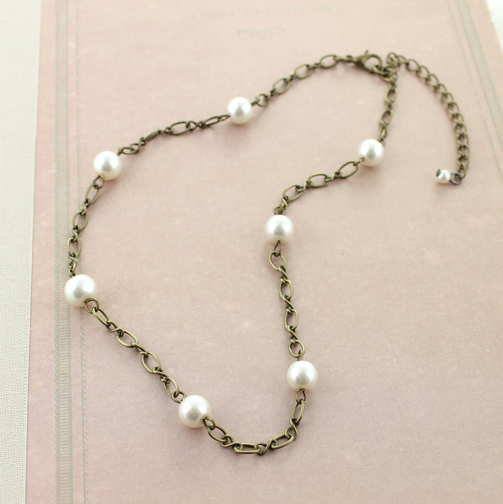 16 - 18” Pearl & Chain Necklace