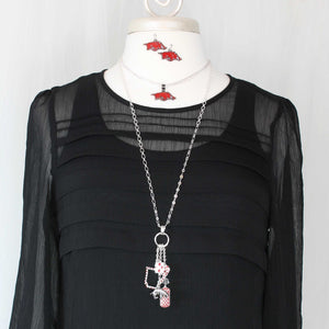 Arkansas Enamel Logo Necklace