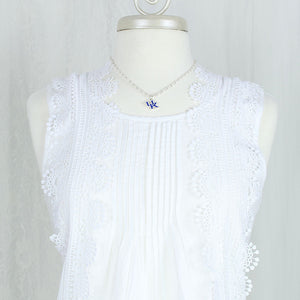 Kentucky Enamel Logo & Pearl Necklace