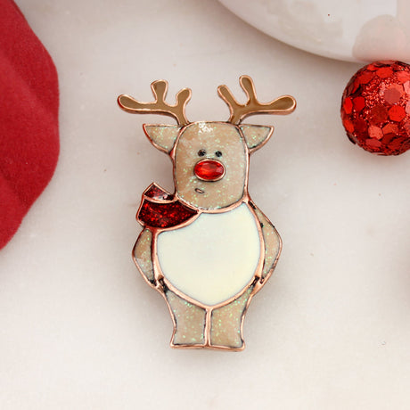 Enamel Reindeer Pin/Pendant