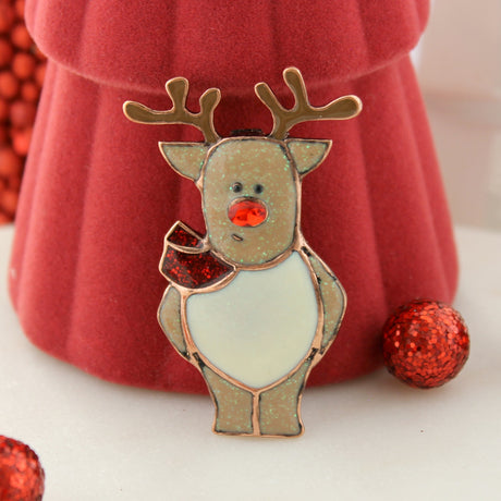 Enamel Reindeer Pin/Pendant