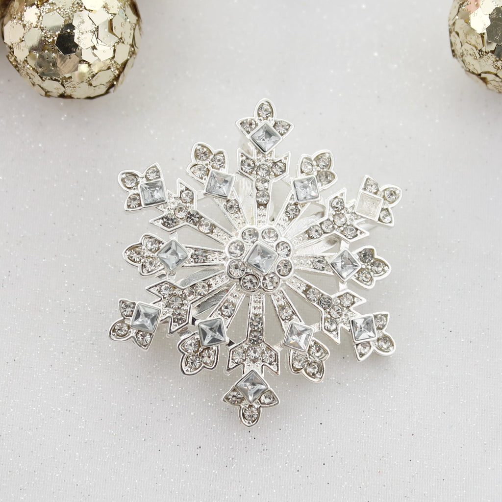 Crystal Snowflake Christmas Pin/Pendant