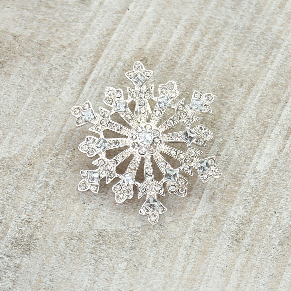 Crystal Snowflake Pin/Pendant