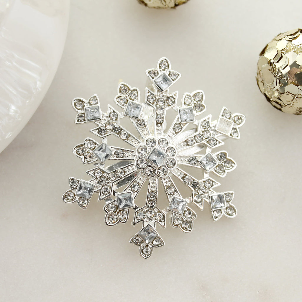 Crystal Snowflake Christmas Pin/Pendant