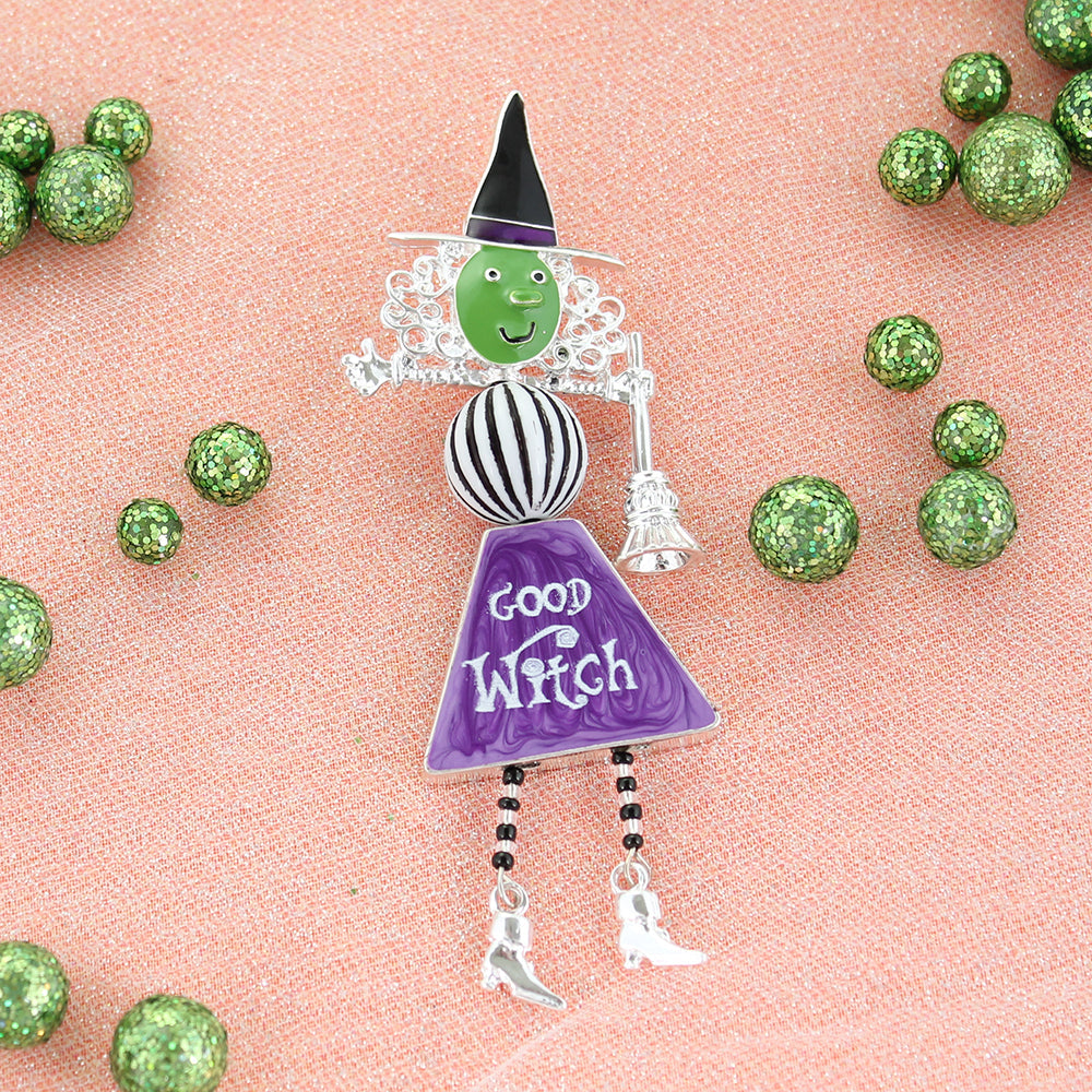 Good Witch/Bad Witch Reversible Pendant